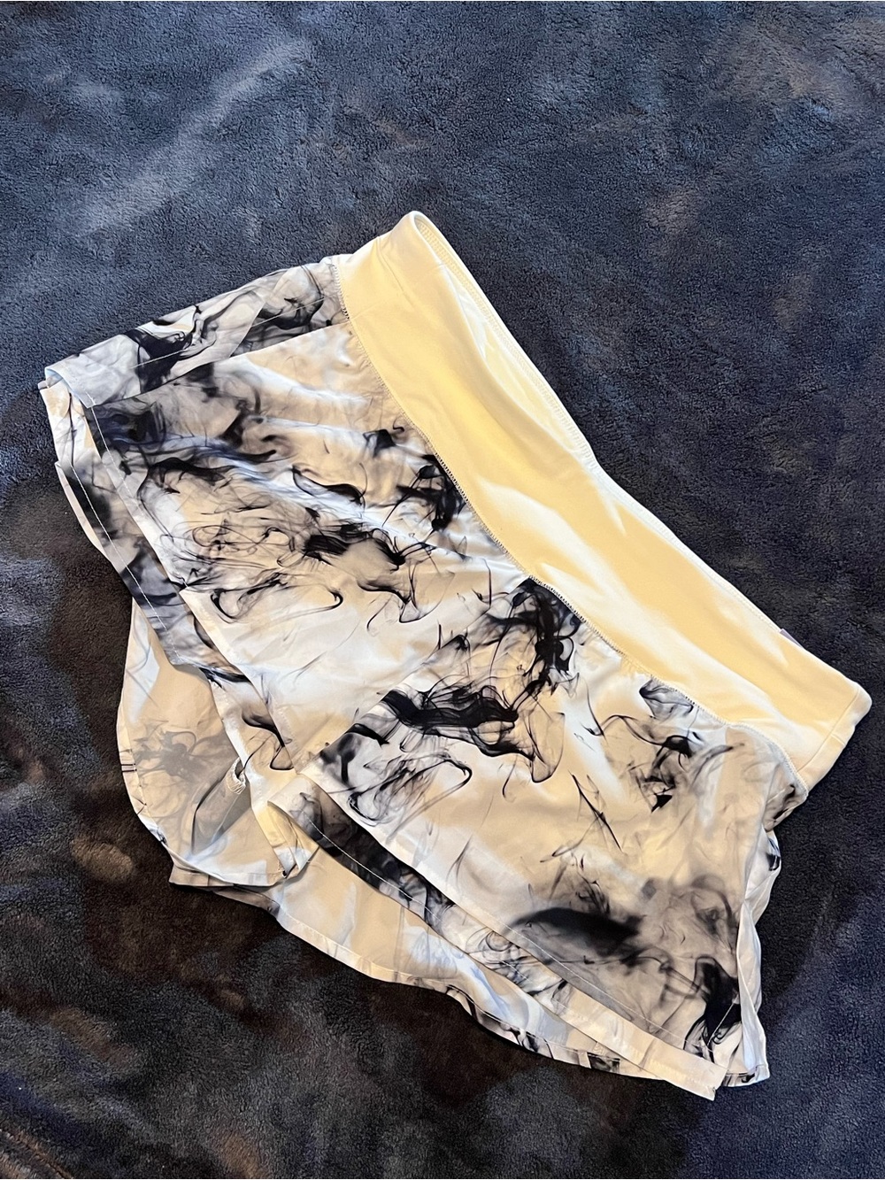 Calia White and Black Marble Performance Shorts